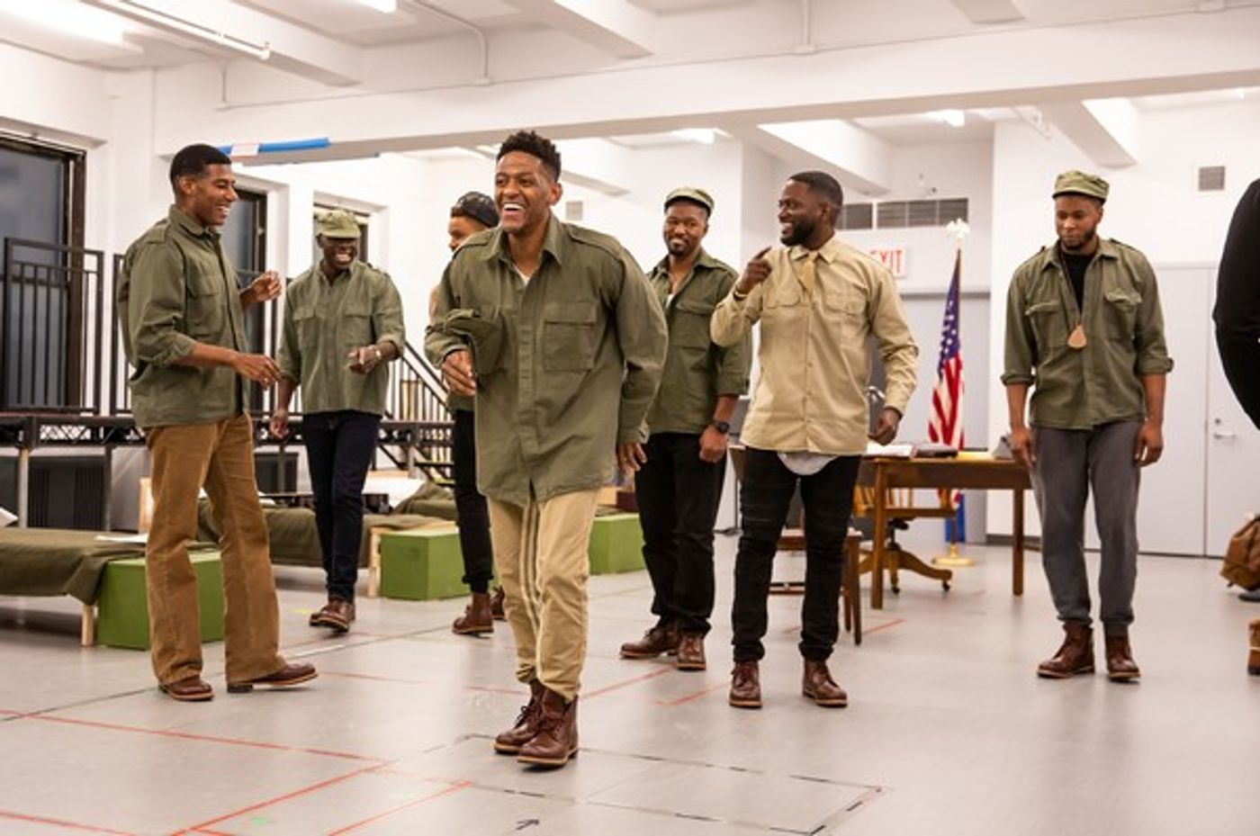 Photo Flash: Take a Look at Rehearsal Photos from Roundabout's A SOLDIER'S PLAY  Image