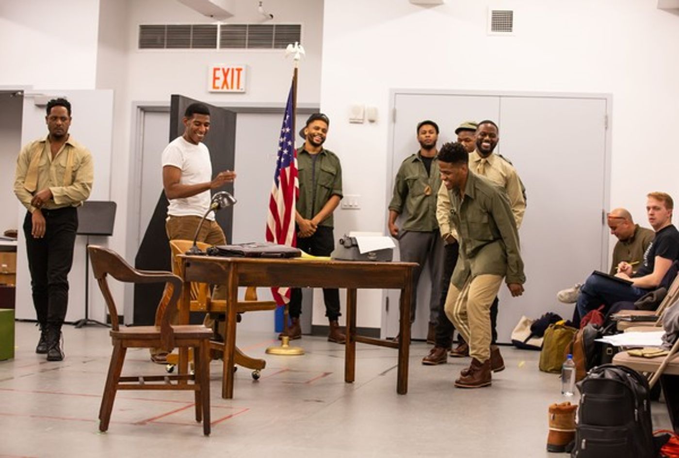 Photo Flash: Take a Look at Rehearsal Photos from Roundabout's A SOLDIER'S PLAY  Image