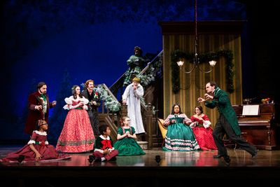 Greg Wood and members of the company  Photo