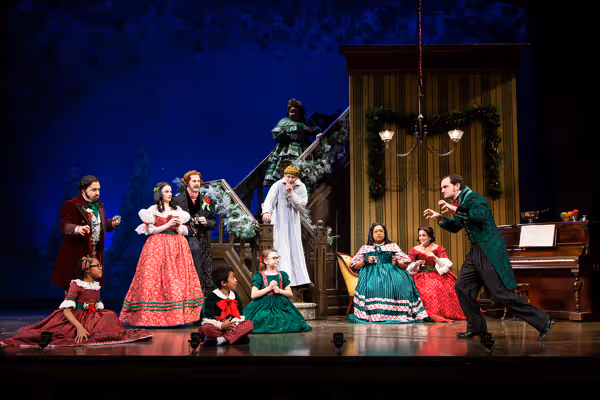 Greg Wood and members of the company  Photo