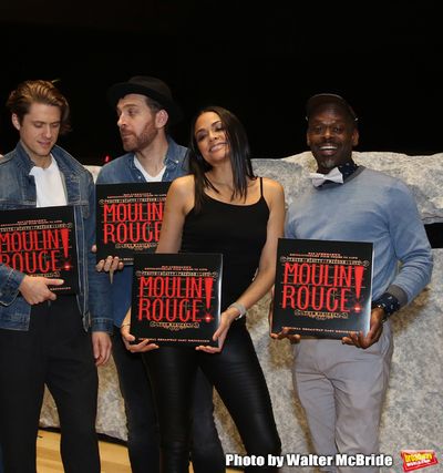 Aaron Tveit, Tam Mutu, Karen Olivo and Sahr Ngaujah Photo