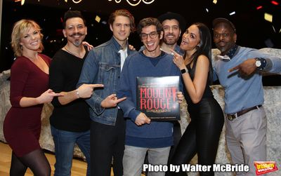 Robyn Hurder, Ricky Rojas, Aaron Tveit, Justin Levine, Tam Mutu, Karen Olivo and Sahr Photo