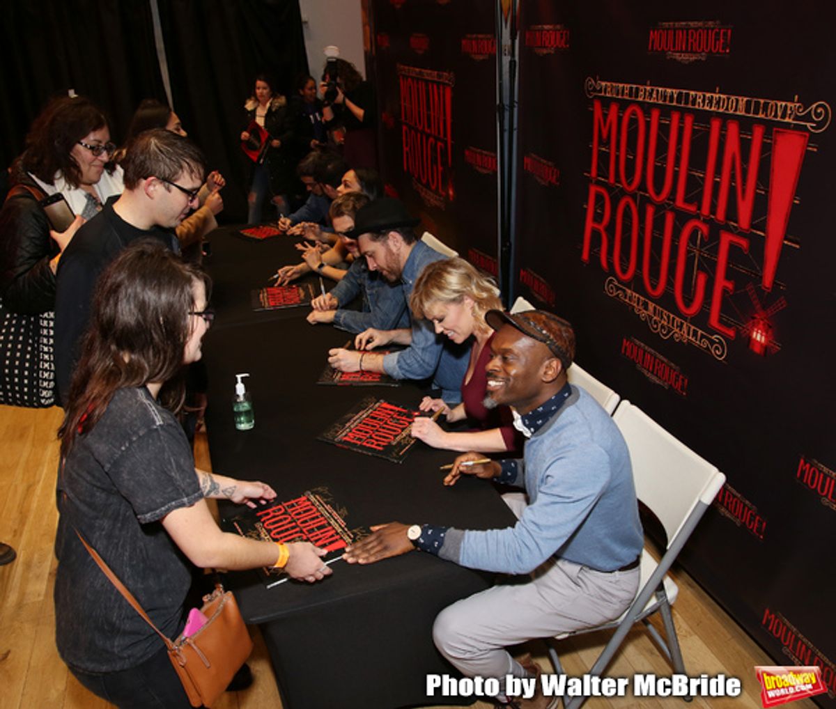 Justin Levine, Ricky Rojas, Karen Olivo, Aaron Tveit, Tam Mutu, Robyn Hurder and Sahr Ngaujah  at 