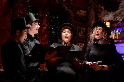 The Joe Iconis Carolers that includes-Cori Stolbun, Alex Dorf, Amara Brady and Tuan M Photo