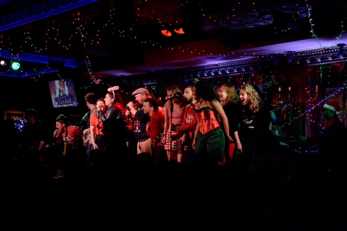 The Cast of the 12th Annual Joe Iconis Christmas Extravaganza at 