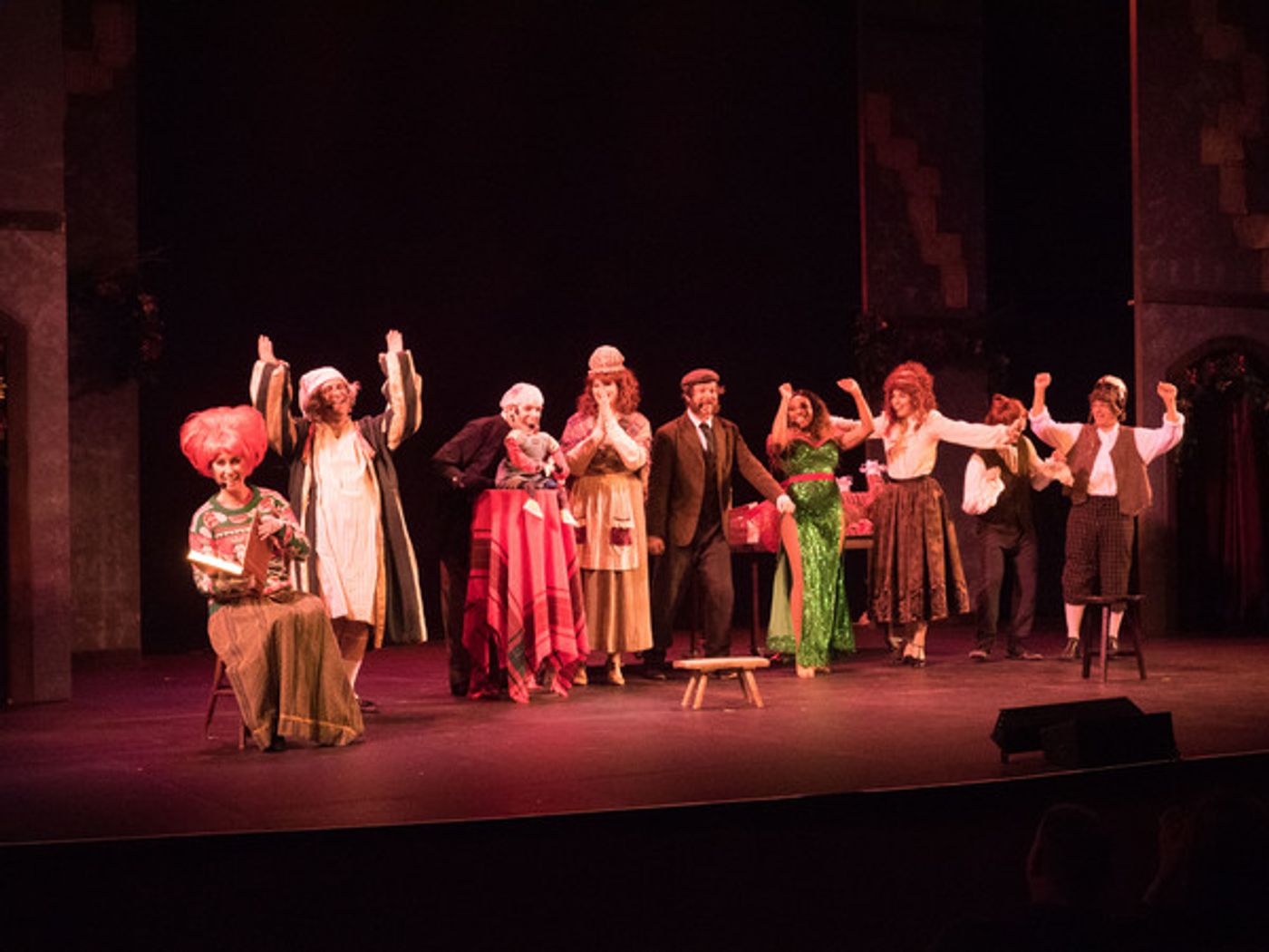 Photo Coverage: Curtain Call And Press Night Of The Troubies' A CHRISTMAS CAROLE KING  Image