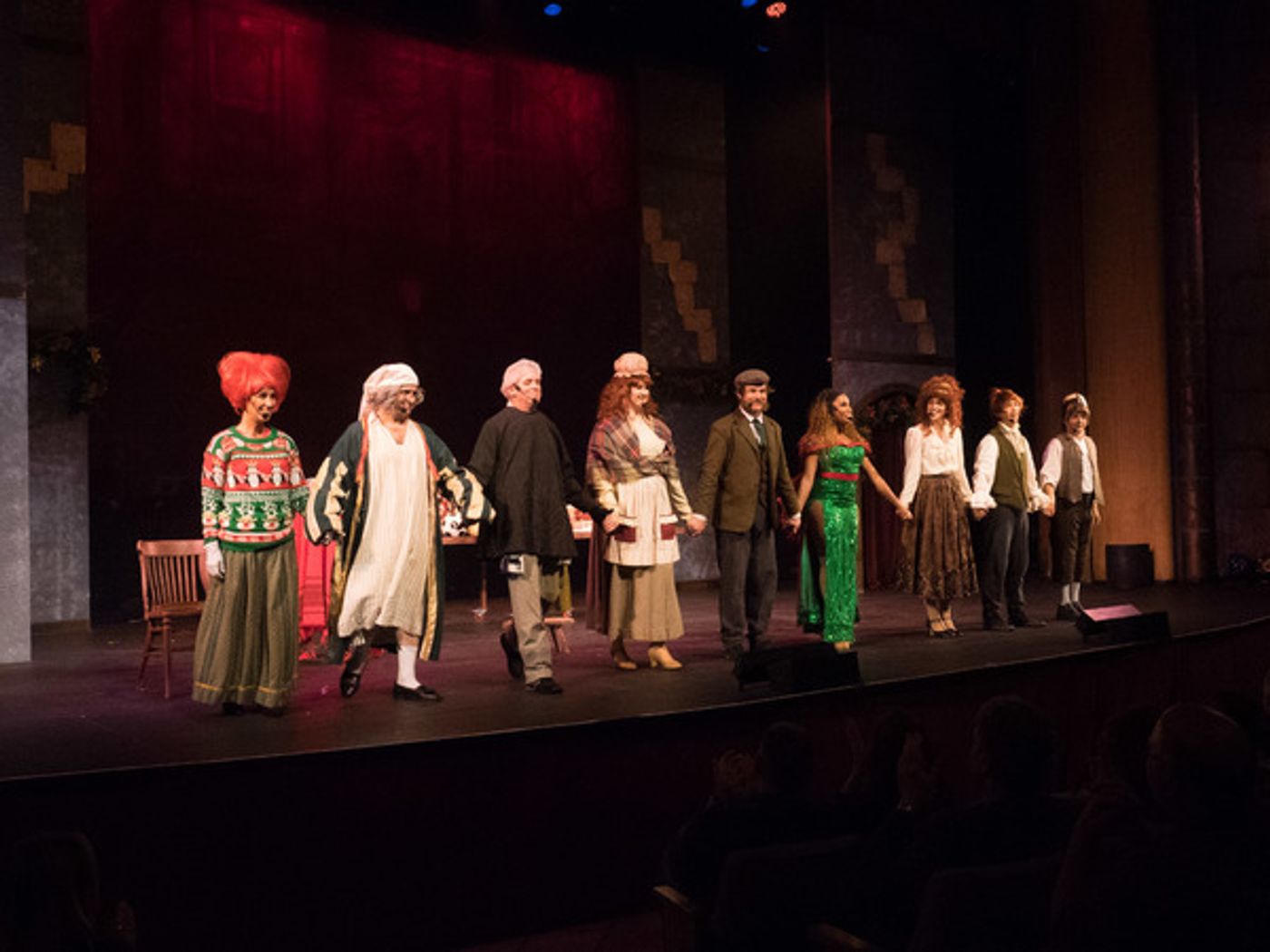 Photo Coverage: Curtain Call And Press Night Of The Troubies' A CHRISTMAS CAROLE KING  Image