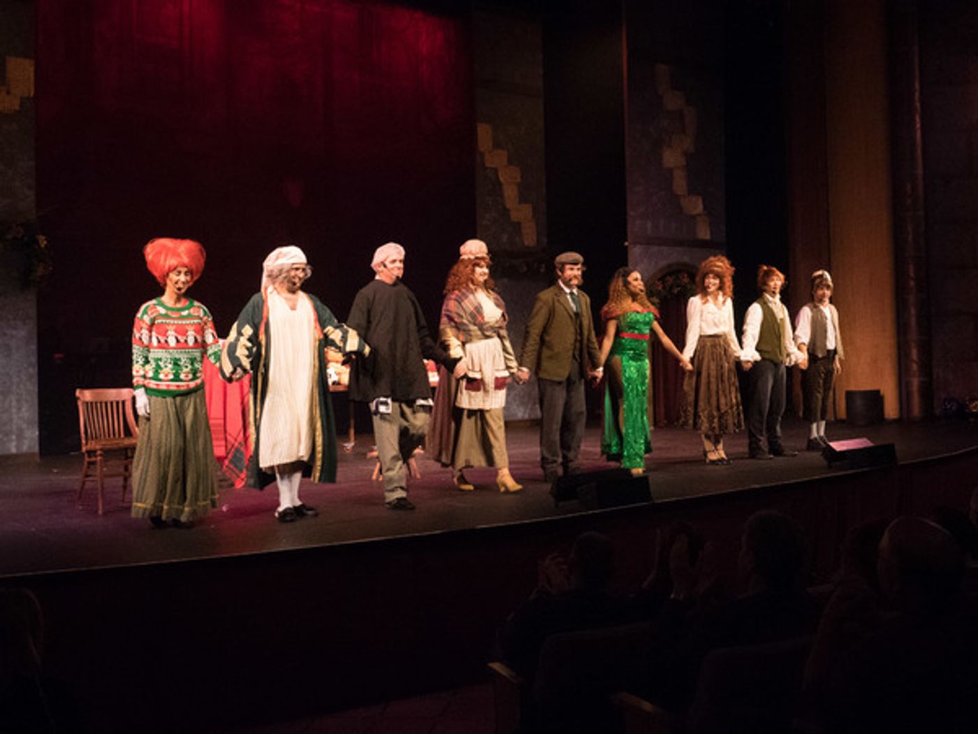 Photo Coverage: Curtain Call And Press Night Of The Troubies' A CHRISTMAS CAROLE KING  Image