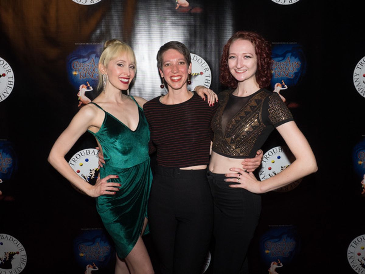 Choreographer and Wig Mistress Suzanne Jolie Narbonne, Costume Designer Halei Parker, and Assistant Costume Designer Taylor Decker at 