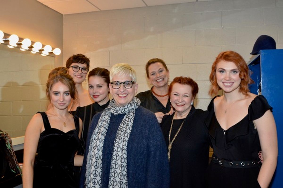 Emily Ryanasko, Emma Stratton, Paige Silvester, Marcia Milgrom Dodge, Cady Huffman, Cynthia Darlow and Charlotte Maltby at 