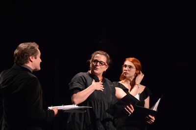 Robert Petkoff Cady Huffman and Charlotte Maltby Photo