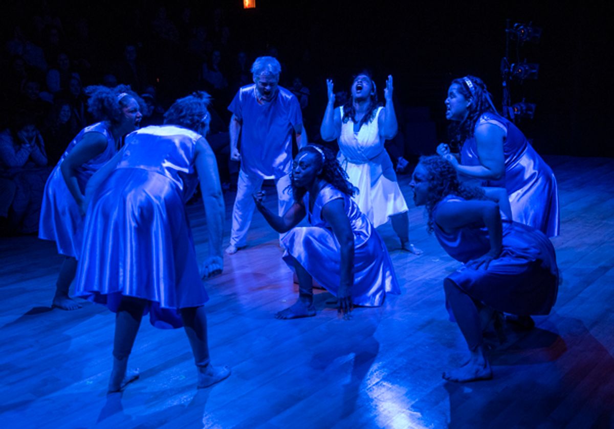 ShanÃ©sia Davis with the cast of Dance Nation at 