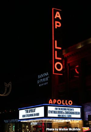 Theatre Marquee for Cynthia Erivo and Shoshana Bean performing in The 2nd Annual Nigh Photo