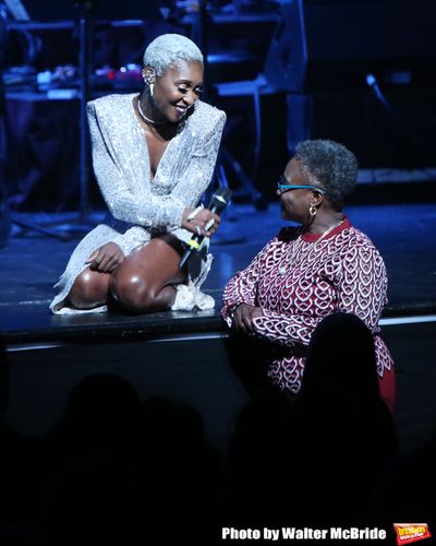 Cynthia Erivo with her mom  Photo