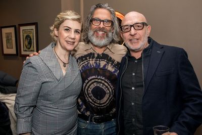 Producer Jenny Steingart, Michael Chabon and Akiva Goldsman Photo
