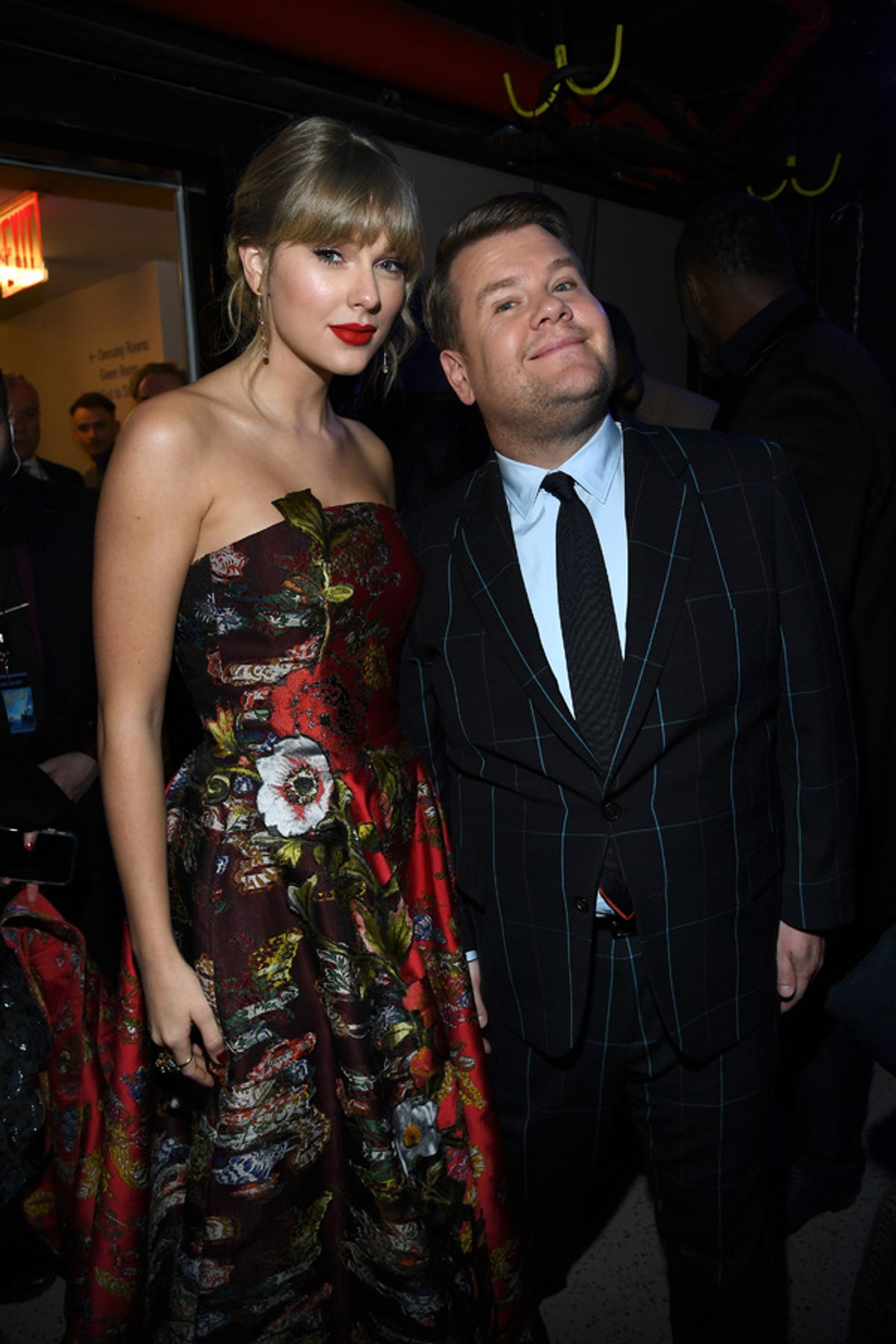 Taylor Swift and James Corden  at 