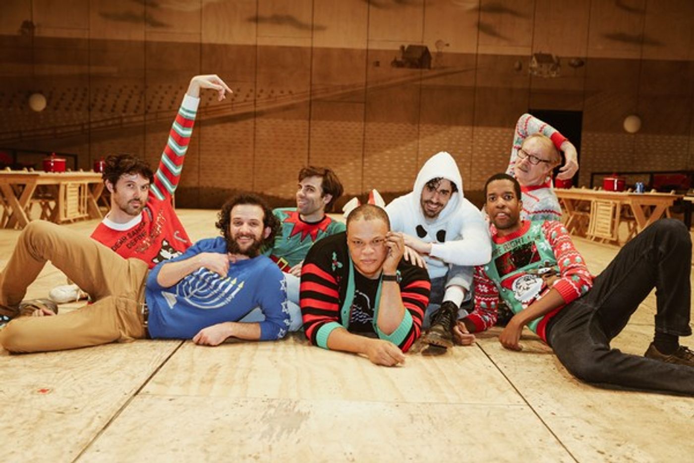 Photo Flash: The Cast of OKLAHOMA! Celebrates the Holidays in Festive Sweaters  Image