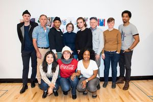 Back row: Knud Adams (Director), Bruce McKenzie (Carlisle), Jules Latimer (Emmie),
Ann McDonough (Wendy), Christopher Dylan White (Logan), James Murtaugh (Dev), Oona
Curley (Lighting Designer) and Eddie K. Robinson (Gar). Front row: Fan Zhang (Sound Designer),
Danielle Skraastad (Maxine) and Eboni Booth @ BroadwayWorld Back row: Knud Adams (Director), Bruce McKenzie (Carlisle), Jules Latimer (Emmie),
A Photo