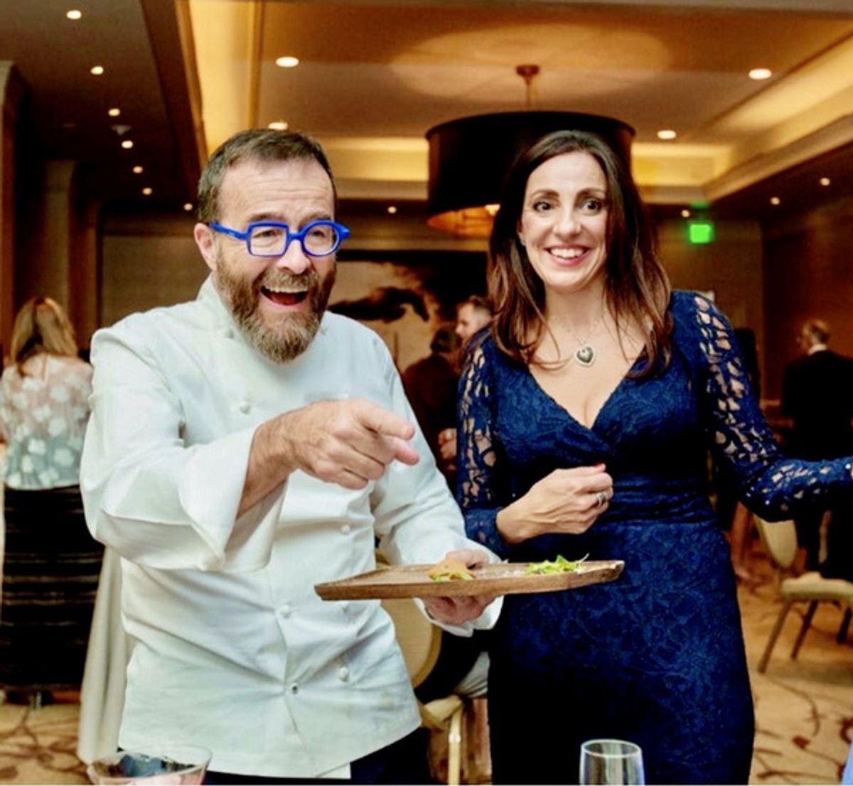Chef Giancarlo Morelli, Roberta Marcenaro Lyon at 