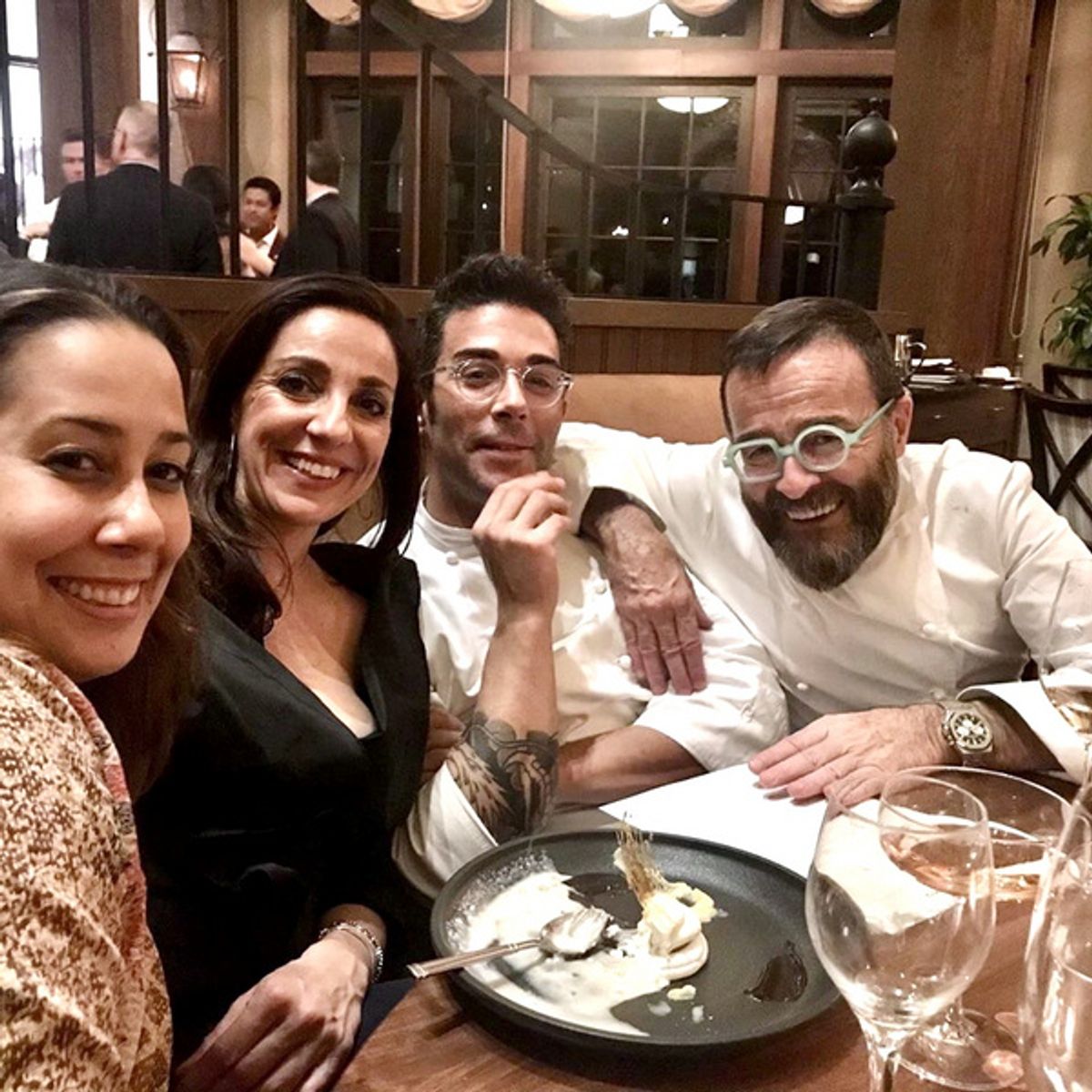 Monica Yunus, Roberta Marcenaro Lyon, Giancarlo Morelli at 