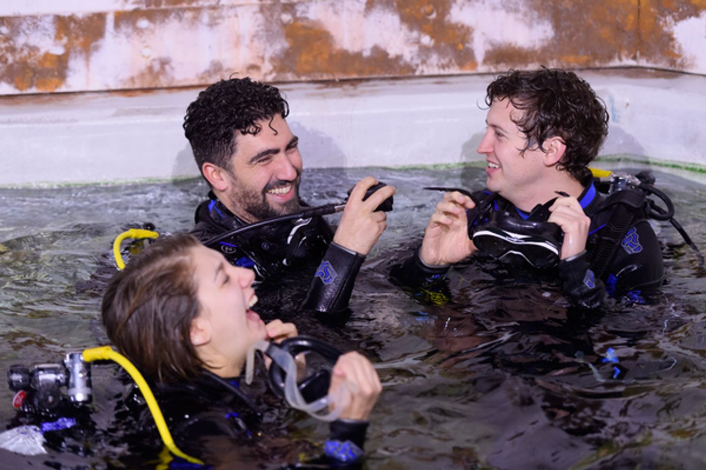 Photo Flash: The Cast of Birmingham Hippodromes UNFORTUNATE Goes Shark Diving at Bear Grylls Adventure Photo Flash: The Cast of Birmingham Hippodromes UNFORTUNATE Goes Shark Diving at Bear Grylls Adventure Image