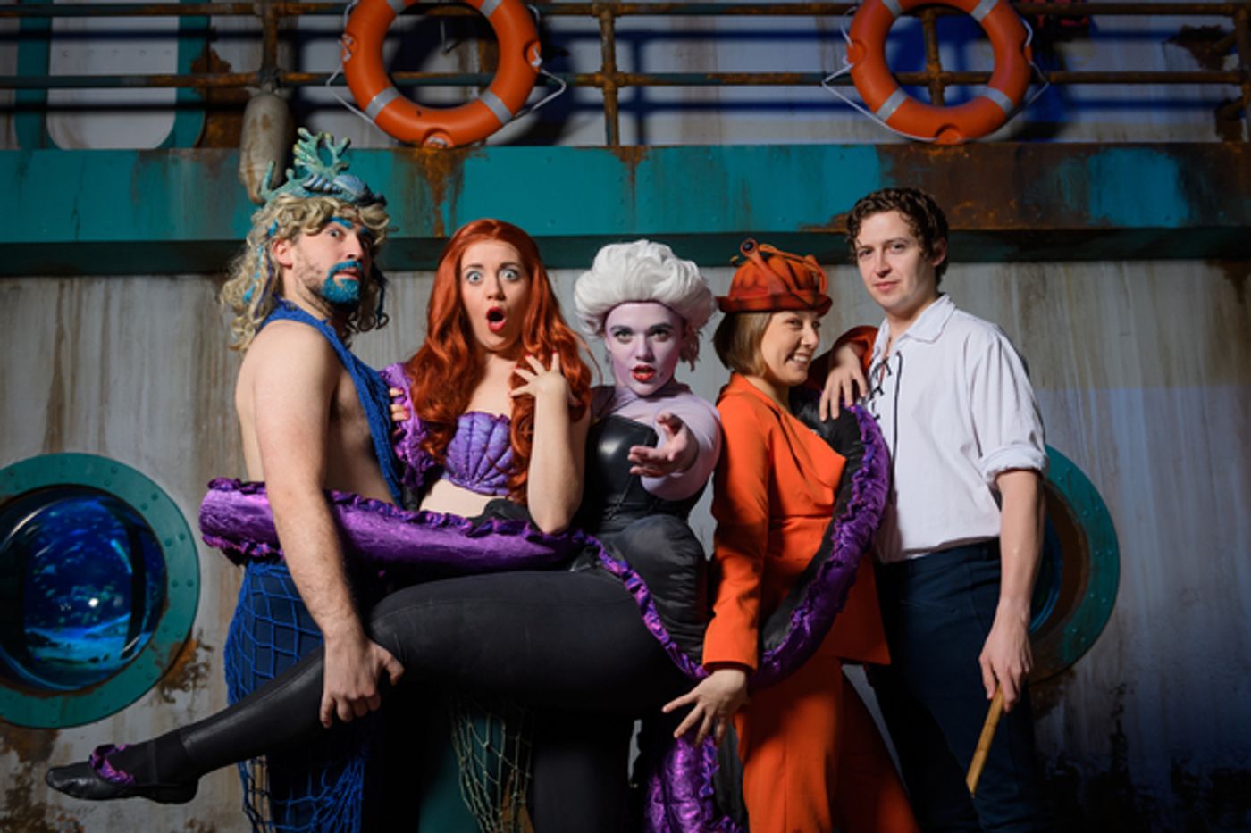Photo Flash: The Cast of Birmingham Hippodromes UNFORTUNATE Goes Shark Diving at Bear Grylls Adventure  Image