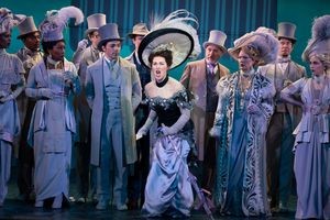 (center) Sam Simahk as Freddy Eynsford-Hill, Shereen Ahmed as Eliza Doolittle, Kevin Pariseau as Colonel Pickering and Leslie Alexander as Mrs. Higgins in The Lincoln Center Theater Production of Lerner & Loewe’s MY FAIR LADY @ BroadwayWorld (center) Sam Simahk as Freddy Eynsford-Hill, Shereen Ahmed as Eliza Doolittle, Kevin Photo