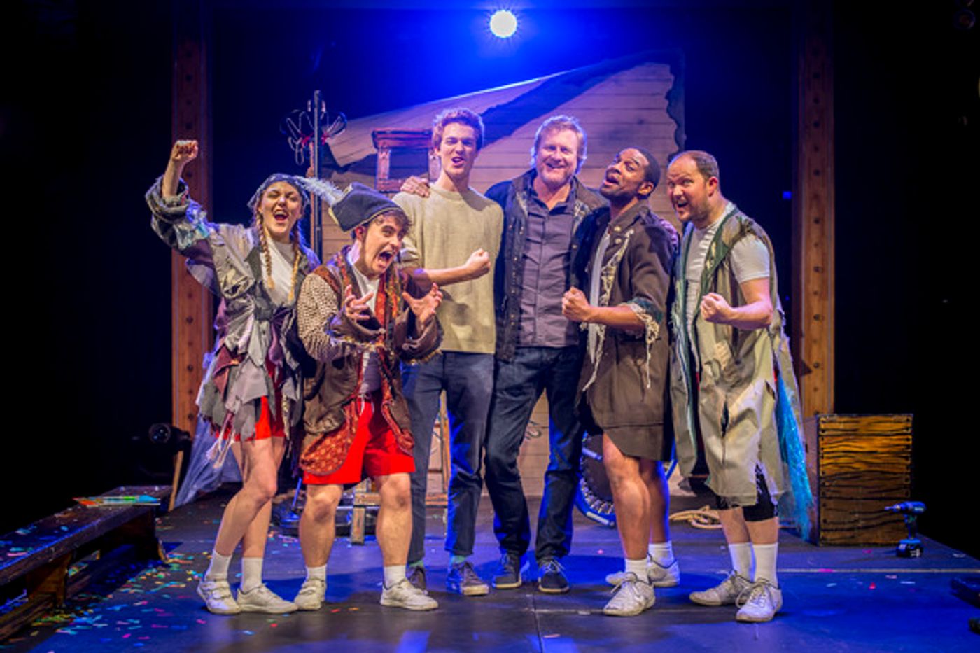 Photo Flash: Giles Andreae and His Son Meet the Cast of CAPTAIN FLINN AND THE PIRATE DINOSAURS  Image
