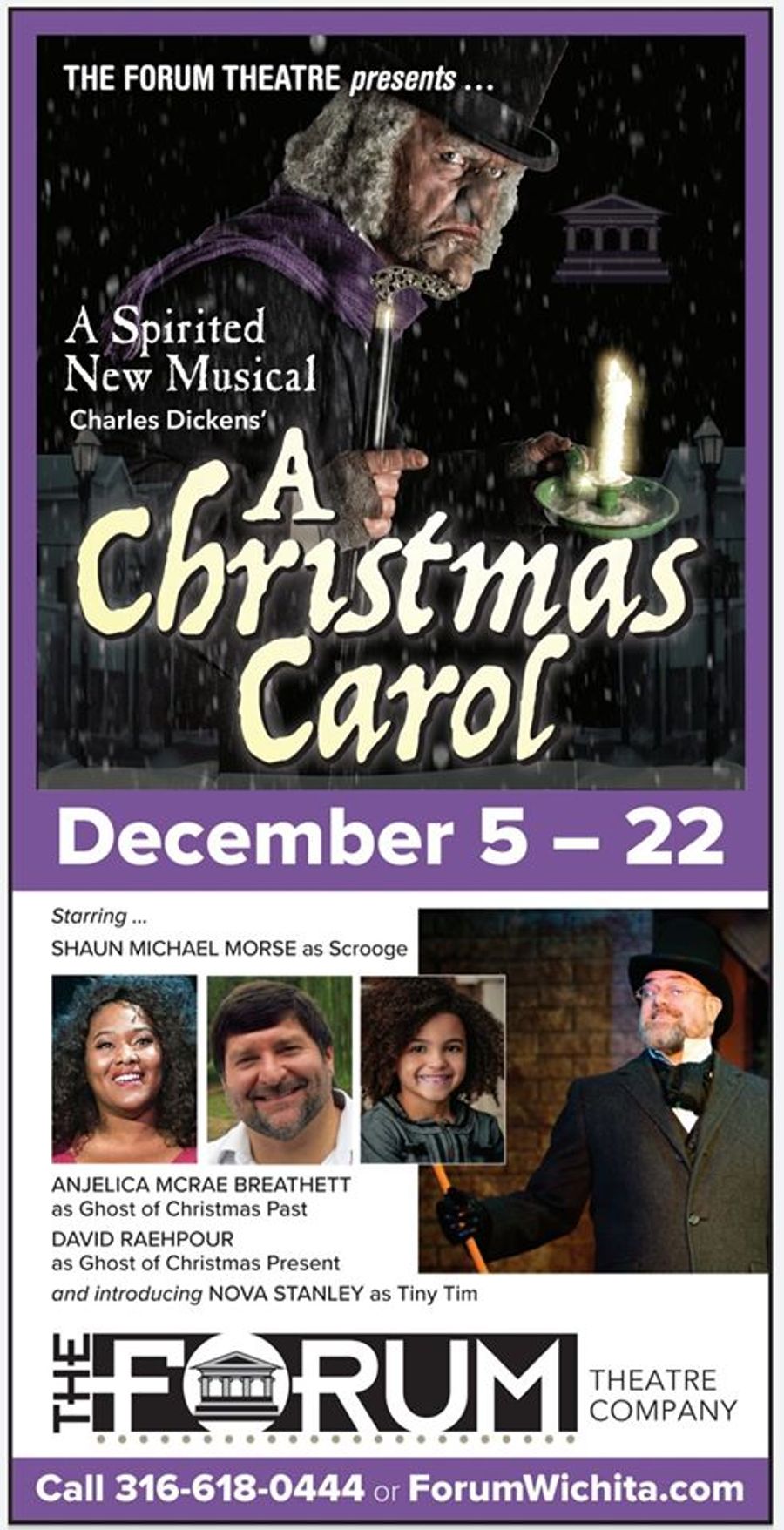Review: A CHRISTMAS CAROL at The Forum Theatre Company, A Biennial Wichita Tradition Image