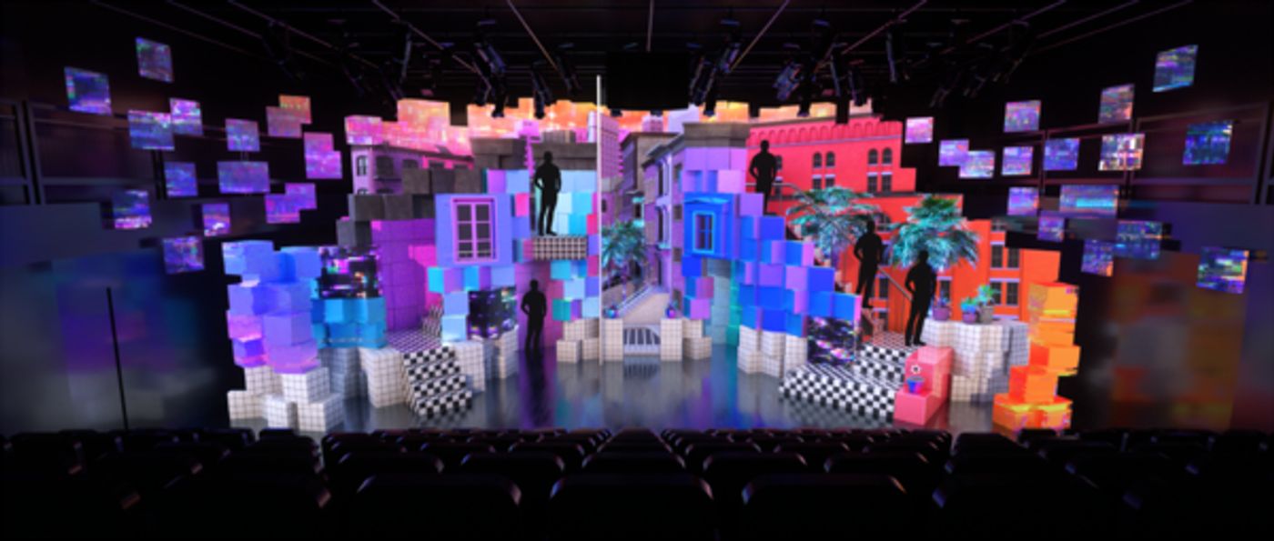 Photo Flash: Sneak Peak of EMOJILAND Scenic, Projection and Lighting Design  Image