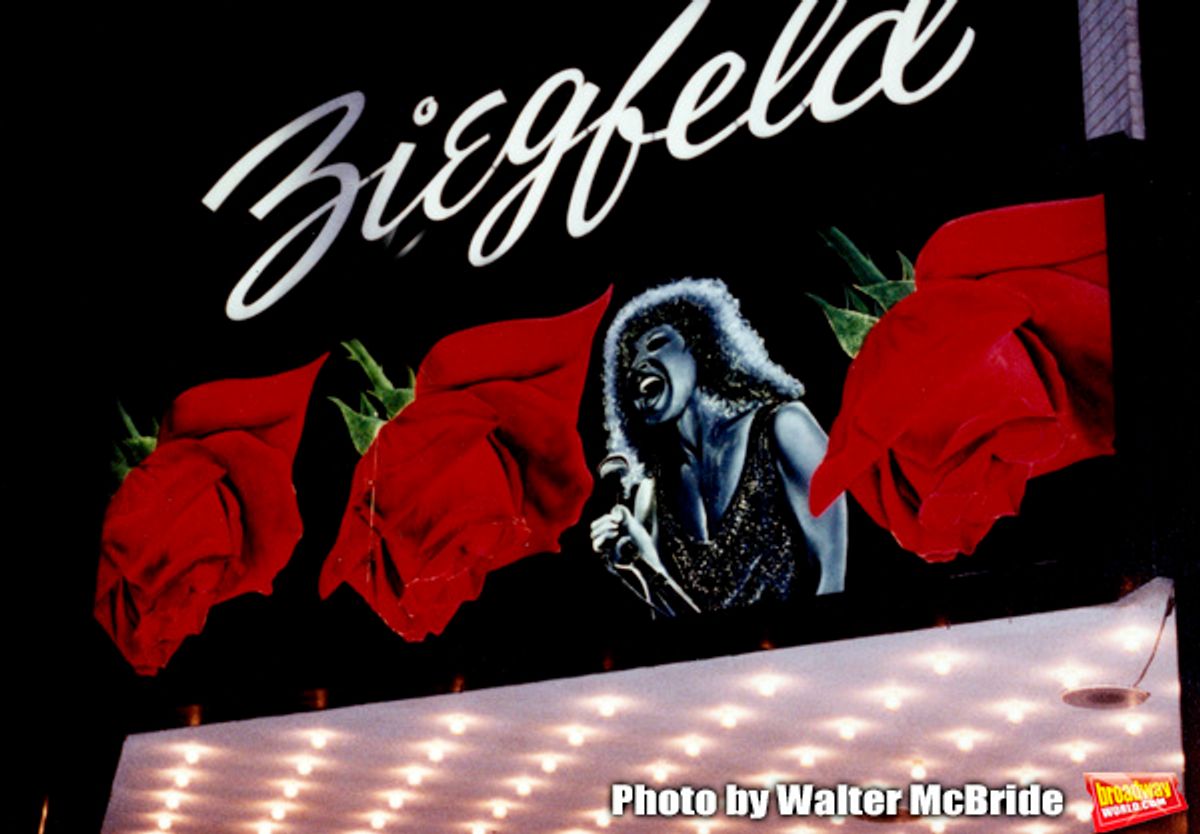 Theatre Marquee at the Ziegfield in New York City for 'The Rose' starring Bette Midler, 1979. at 