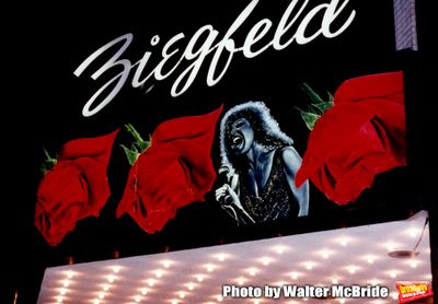 Theatre Marquee at the Ziegfield in New York City for "The Rose" starring Bette Midle Photo