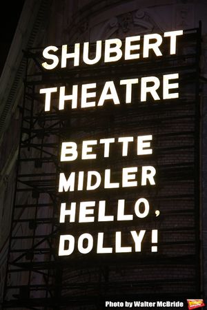 Theatre Marquee  for the  forthcoming Broadway revival of Michael Stewart and Jerry H Photo