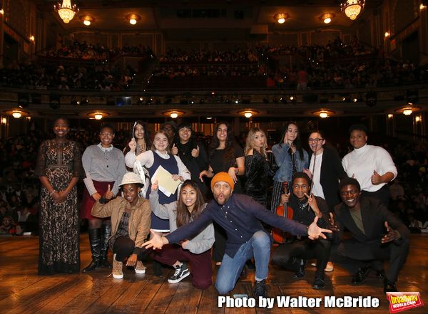 Terrance Spencer with Student performers Photo