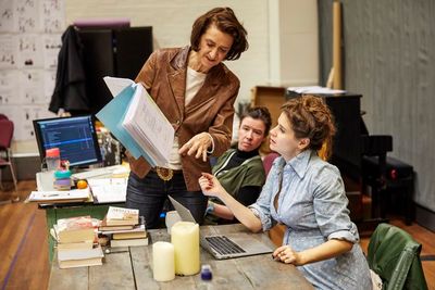 Haydn Gwynne and Lucy Kirkwood Photo