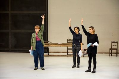 Maxine Peake, Wendy Kweh,  Hara Yannis Photo