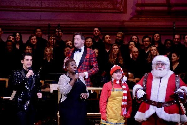 Tony DeSare, Capathia Jenkins, Steven Reineke, Pecan Pie and Santa Claus Photo