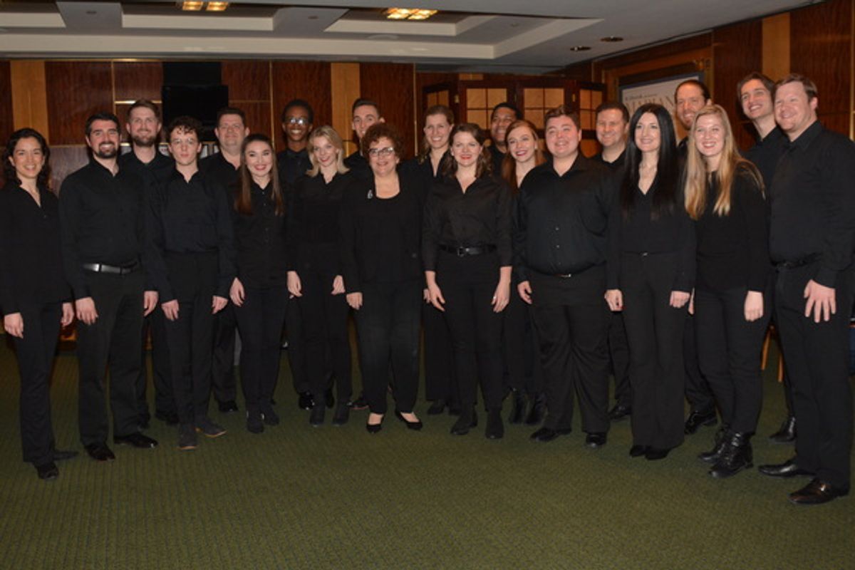 Judith Clurman and members of Essential Voices USA that includes-Maria Becvar, Tim Koch, Conner Cheek, Christopher Savino ,Norman Schwab,  Katherine Owens,Robert Barksdale, Sarah Thorn, Taylor Martin, Judith Clurman, Leslie Hart, Katie Cochrane, Alonzo Johnson, Amanda Ackman,Joseph Zook, Matt Leonard, Rebecca Posteraro, Derek Hake, Allison Stanley, William Maxwell Kuenzer, Nicholas Harbison at 