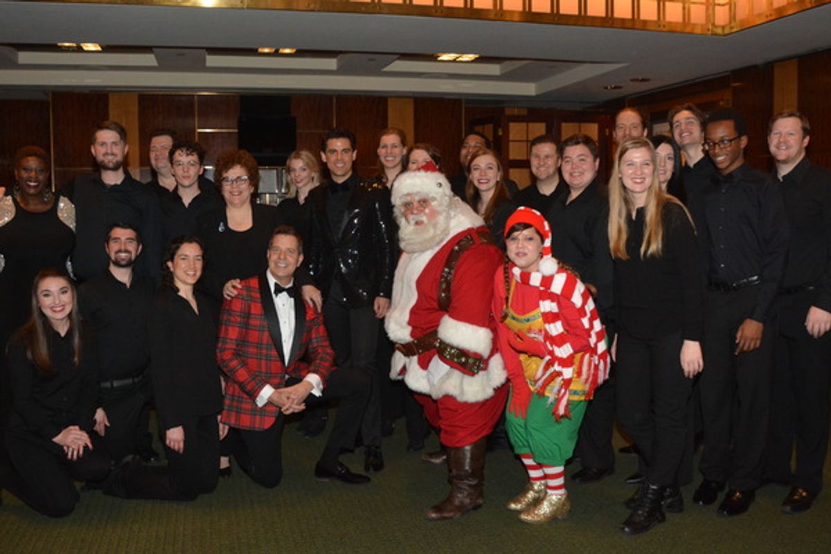 Tony DeSare, Capathia Jenkins, Steven Reineke, Judith Clurman, Pecan Pie and Santa Claus with members of Essential Voices USA that include - Maria Becvar, Tim Koch, Conner Cheek, Christopher Savino ,Norman Schwab,  Katherine Owens,Robert Barksdale, Sarah Thorn, Taylor Martin, Judith Clurman, Leslie Hart, Katie Cochrane, Alonzo Johnson, Amanda Ackman,Joseph Zook, Matt Leonard, Rebecca Posteraro, Derek Hake, Allison Stanley, William Maxwell Kuenzer, Nicholas Harbison at 