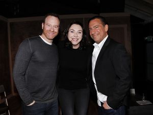 The Pack at The Ruskin....A Holiday-Themed Evening. Photo by Tibrina Hobson. From left: Larry Dorf, Stephanie Courtney, Eugene Pack. @ BroadwayWorld The Pack at The Ruskin....A Holiday-Themed Evening. Photo by Tibrina Hobson. From lef Photo