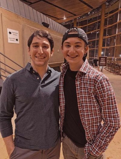 Ben Fankhauser with Ethan Van Slyke  Photo