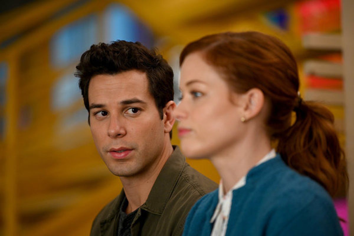 Skylar Astin, Jane Levy at 