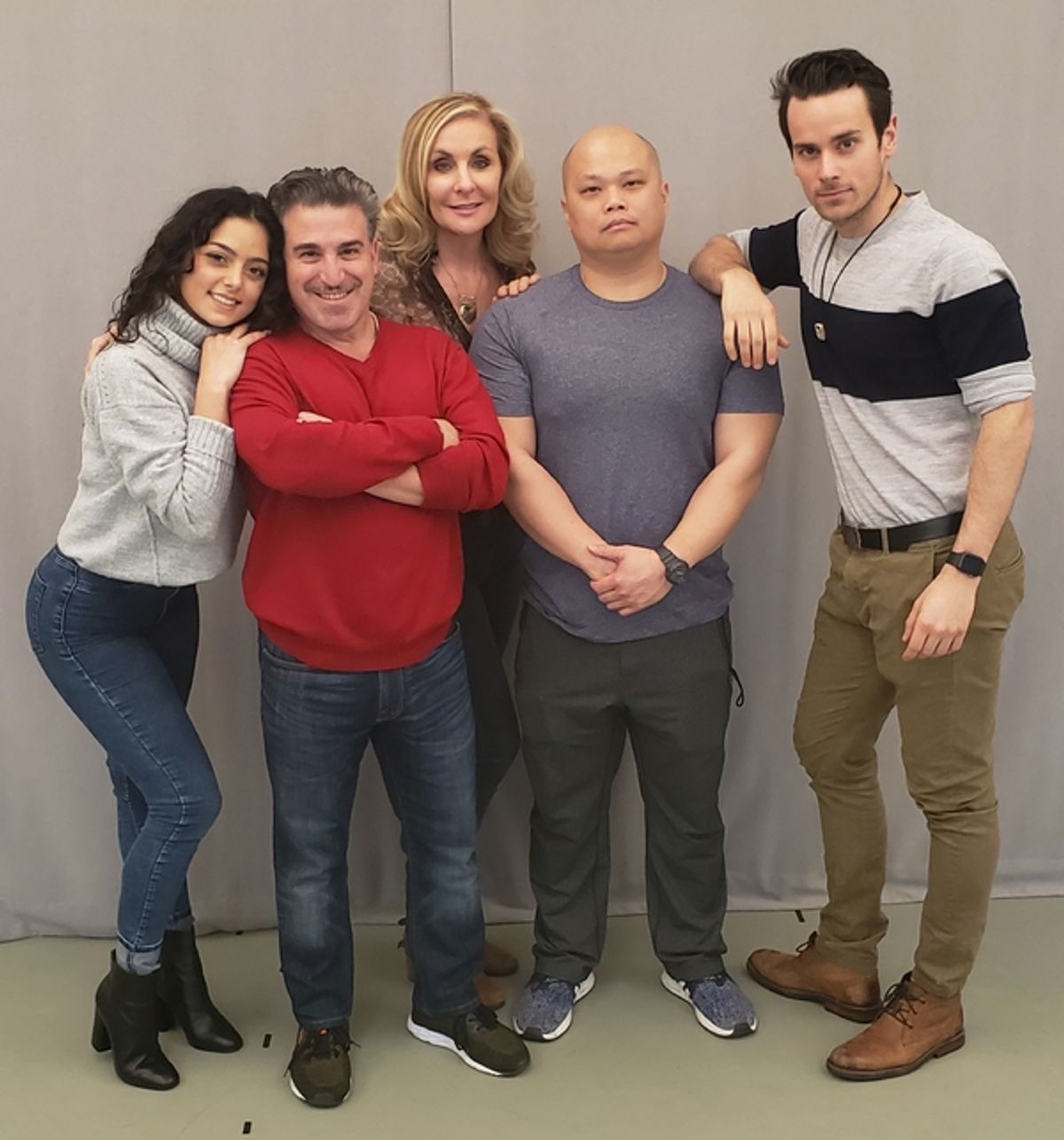 Anna Kostakis, Carlos Lopez, Judy McLane, Viet Vo, Zach Schanne at 