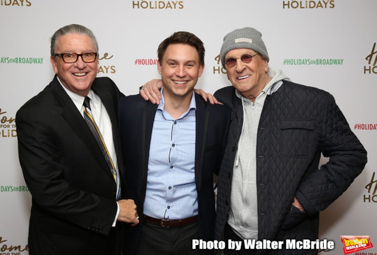 Michael J. Cuccione, Jonathan Tessero and Danny Aiello attends the Broadway Opening Night after party for  'Home for the Holidays - The Broadway Concert Celebration' at the Copacabana in New York City. at 