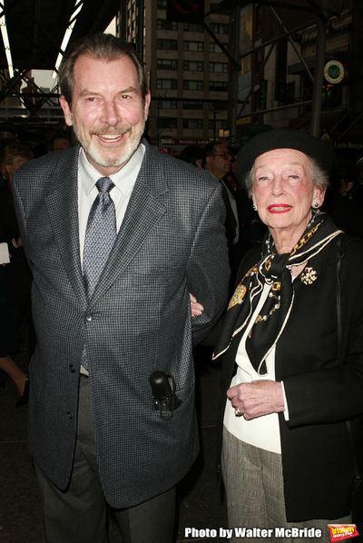 Richard Easton and Ann Kaufman Schneider attending the Opening Night Performance of A Photo
