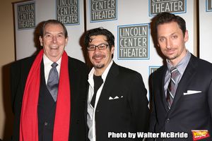 Richard Easton, Triney Sandoval and Derek Wilson attending the Opening Night After Party for 'Macbeth' at Avery Fisher Hall on November 21, 2013 in New York City. @ BroadwayWorld Richard Easton, Triney Sandoval and Derek Wilson attending the Opening Night After Pa Photo