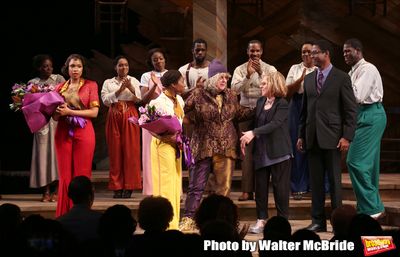 Jennifer Hudson, Cynthia Erivo, Allee Willis, Marsha Norman, Stephen Bray with cast d Photo