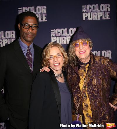 Stephen Bray, Marsha Norman and Allee Willis attending the Broadway Opening Night Per Photo