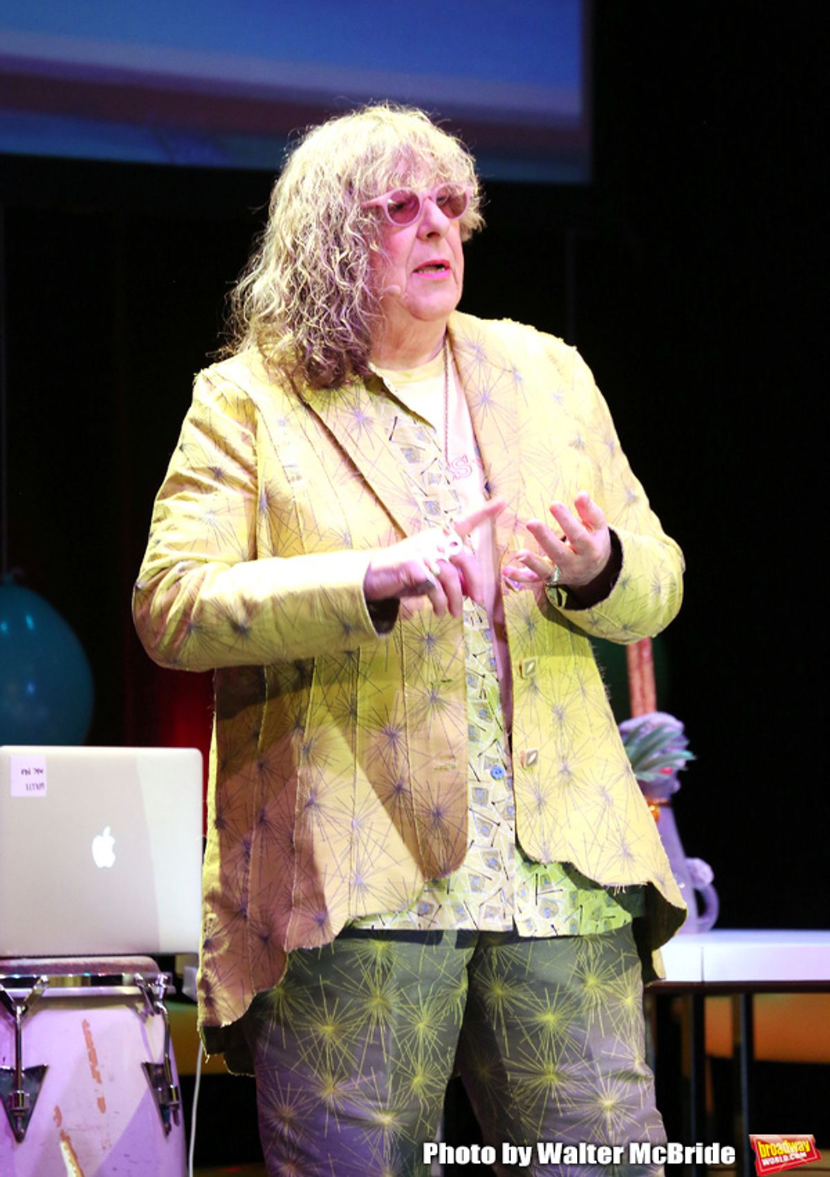 Allee Willis performs 'Ba-de-ya Baby! Or: How I Learned to Love Theatre' for La Mama's 55th Anniversary Gala at La Mama on November 10, 2016 in New York City. at 