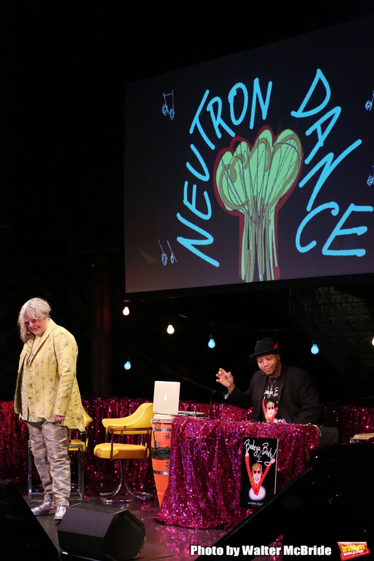 Andrae Alexander and Allee Willis perform 'Ba-de-ya Baby! Or: How I Learned to Love Theatre' for La Mama's 55th Anniversary Gala at La Mama on November 10, 2016 in New York City. at 